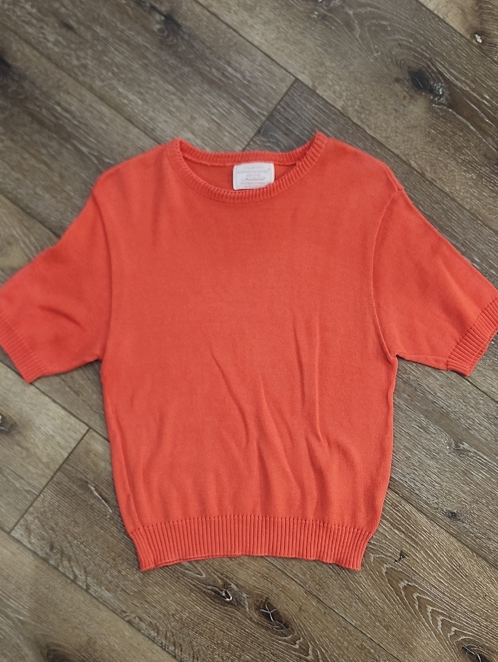Pendleton Vintage 80s Coral 100% Cotton Made In USA Short Sleeve Cottagecore PM